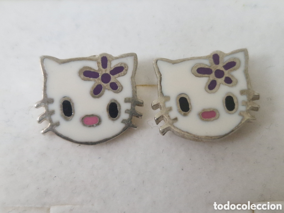 Joyeria: PENDIENTES PLATA DE LEY Y ESMALTE GATOS - Foto 1