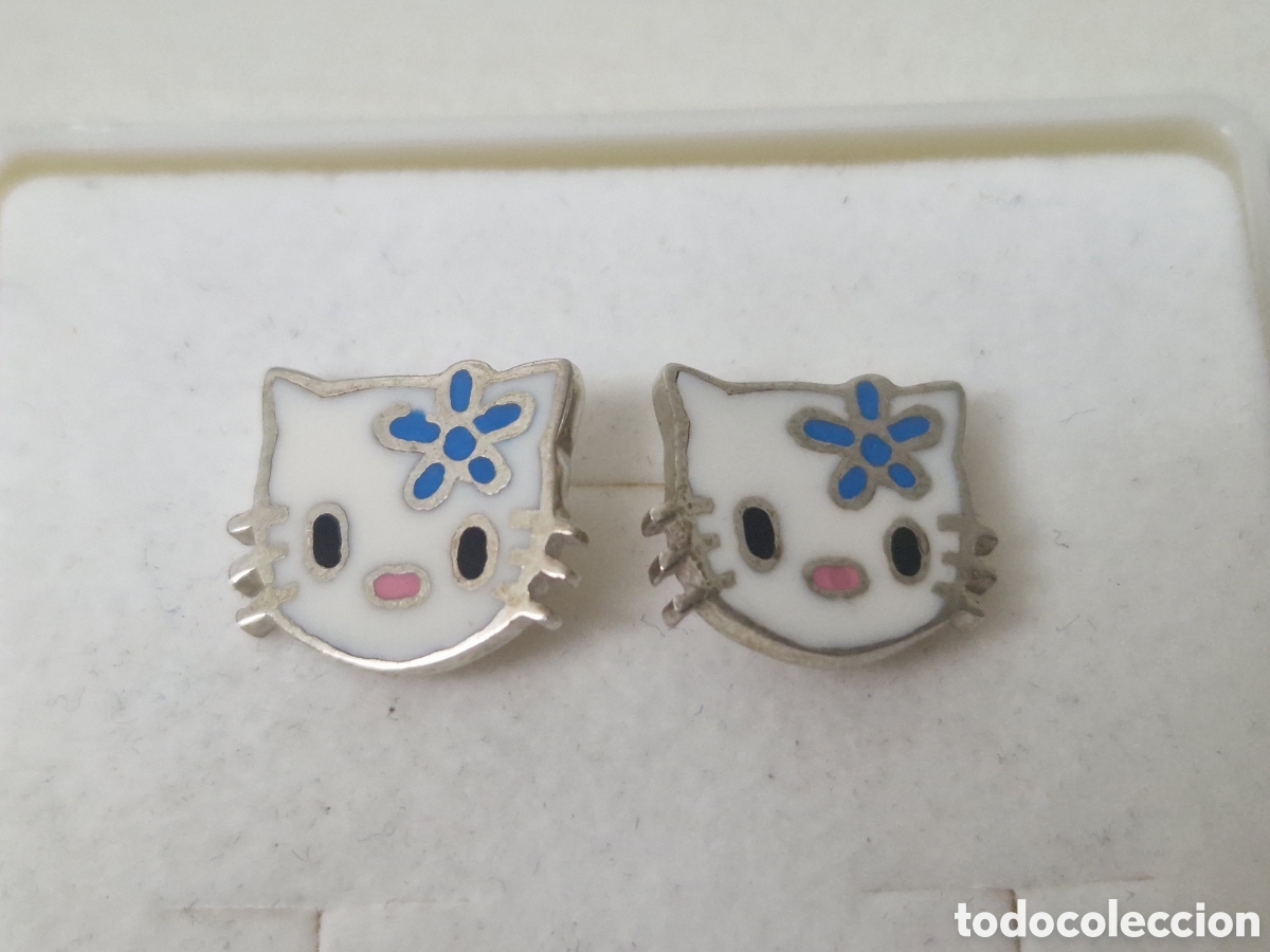 Joyeria: PENDIENTES PLATA Y ESMALTE GATOS - Foto 3