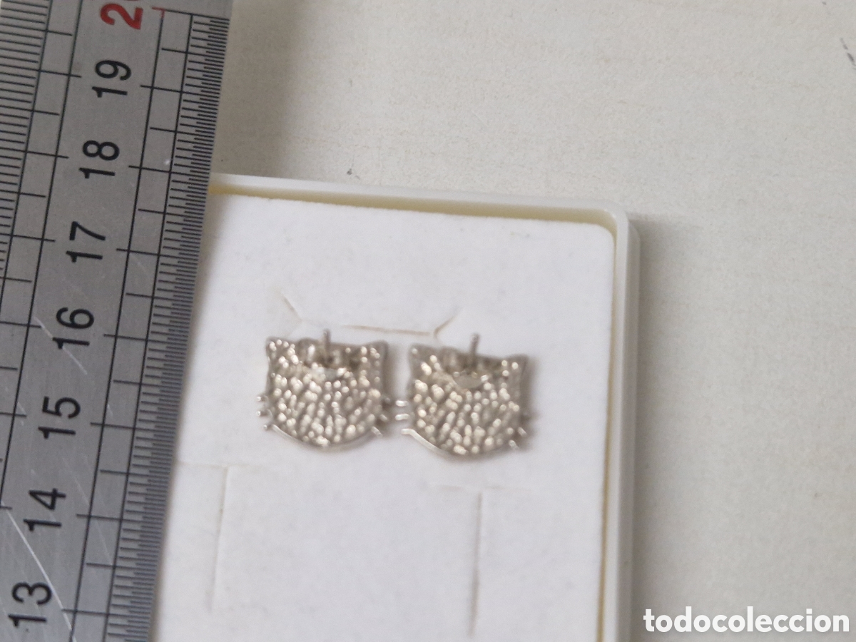 Joyeria: PENDIENTES PLATA Y ESMALTE GATOS - Foto 4