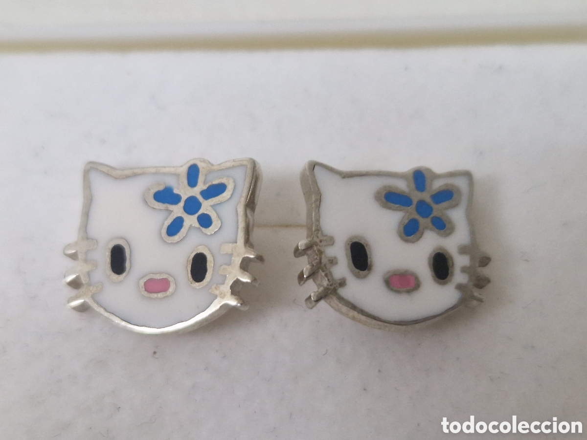 Joyeria: PENDIENTES PLATA Y ESMALTE GATOS - Foto 1