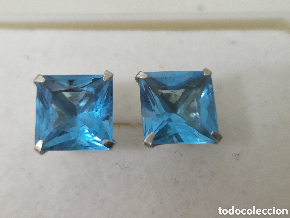 Joyeria: PENDIENTES PLATA CON PIEDRAS AZULES - Foto 3