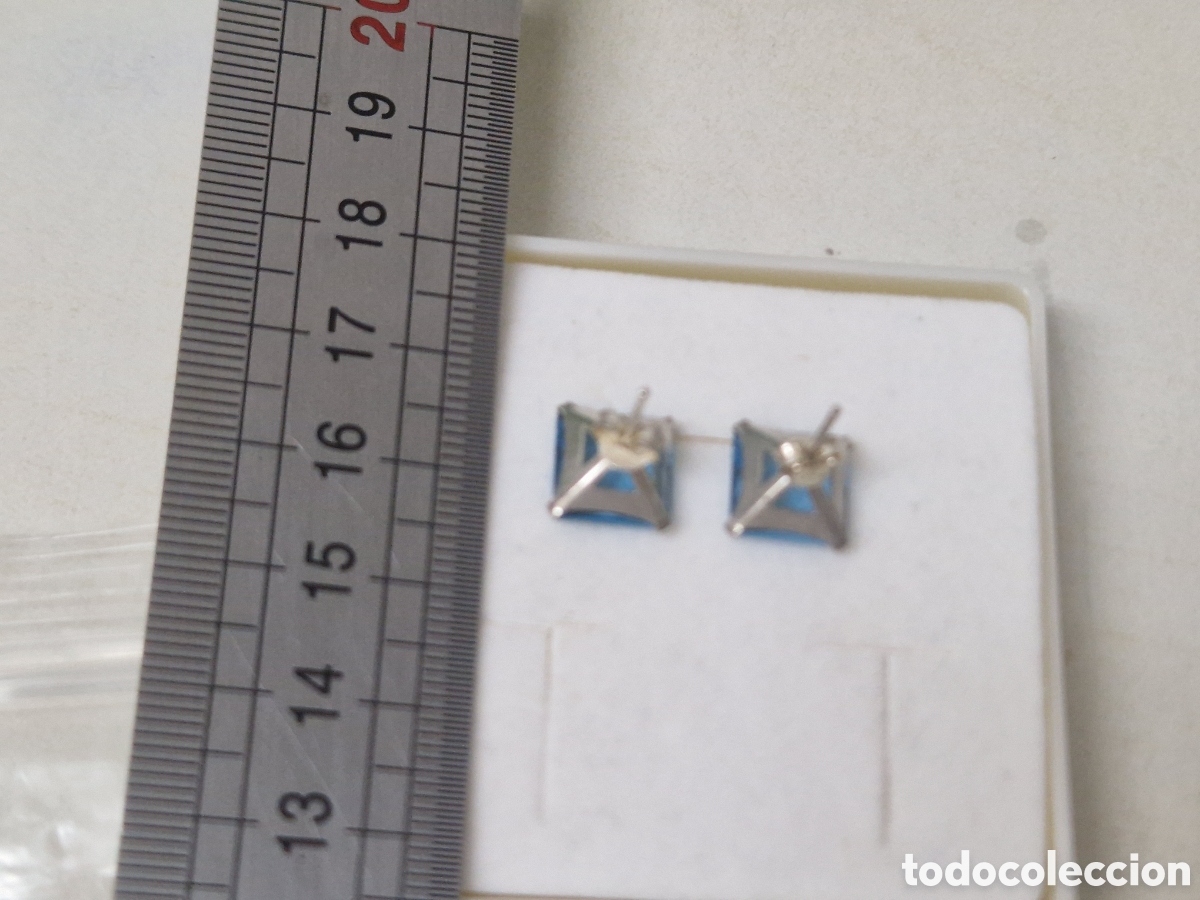 Joyeria: PENDIENTES PLATA CON PIEDRAS AZULES - Foto 4