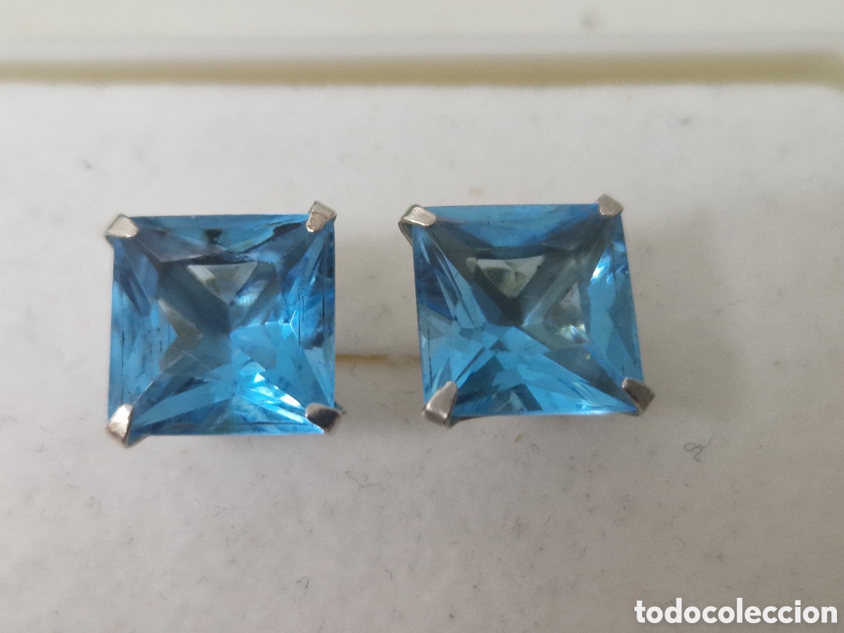 Joyeria: PENDIENTES PLATA CON PIEDRAS AZULES - Foto 6