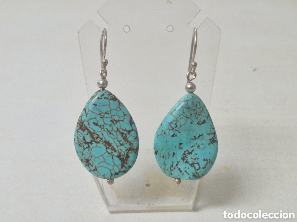 Joyeria: PENDIENTES PLATA Y TURQUESAS - Foto 2