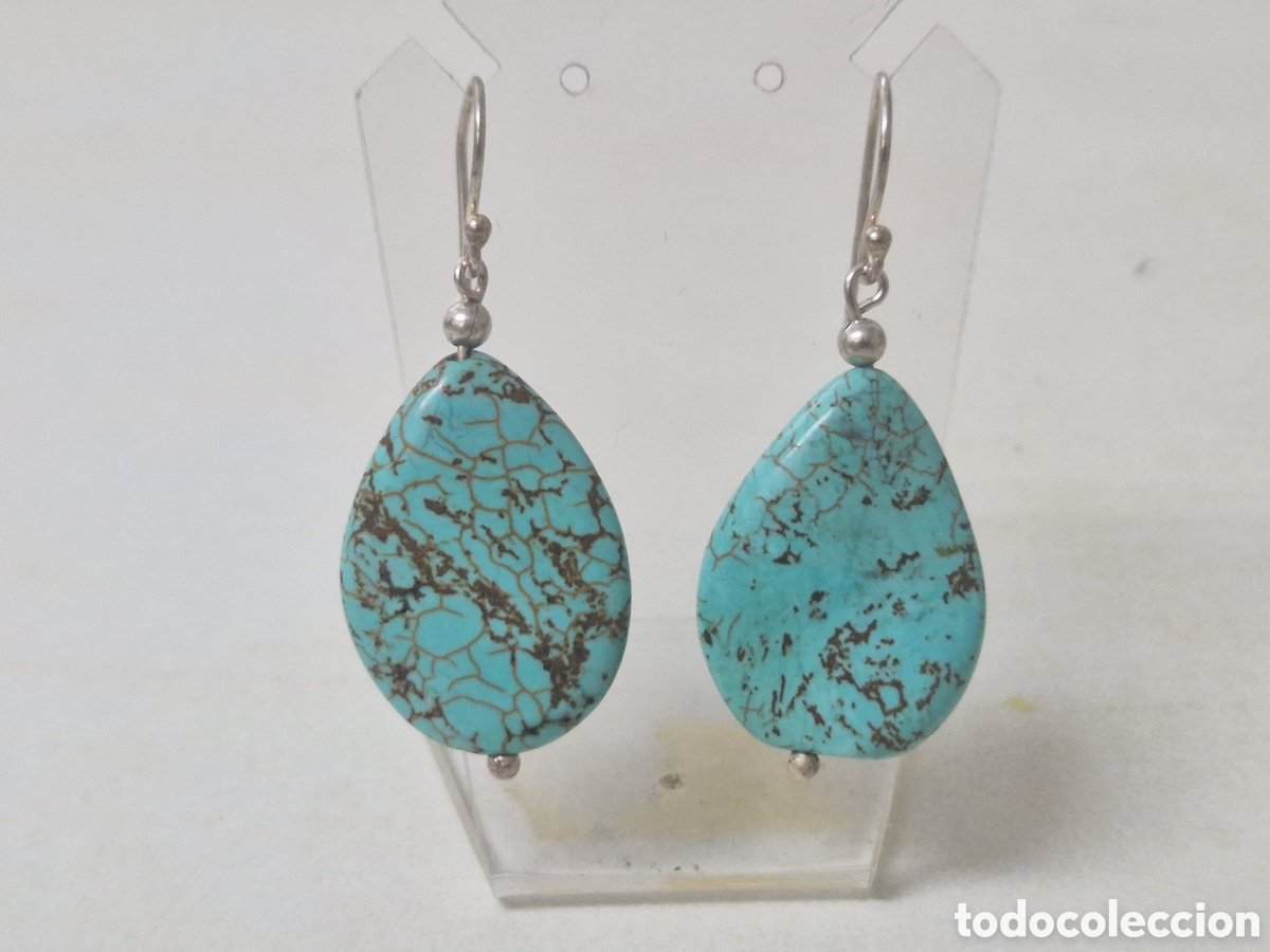 Joyeria: PENDIENTES PLATA Y TURQUESAS - Foto 3