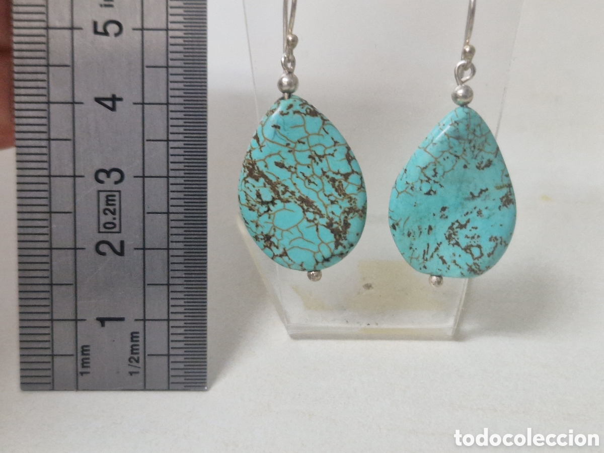 Joyeria: PENDIENTES PLATA Y TURQUESAS - Foto 5