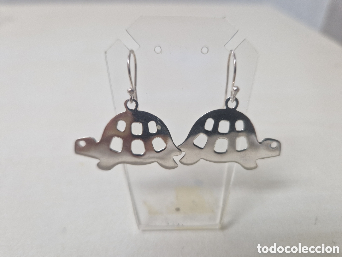 Joyeria: PENDIENTES DE PLATA DE LEY TORTUGAS - Foto 2