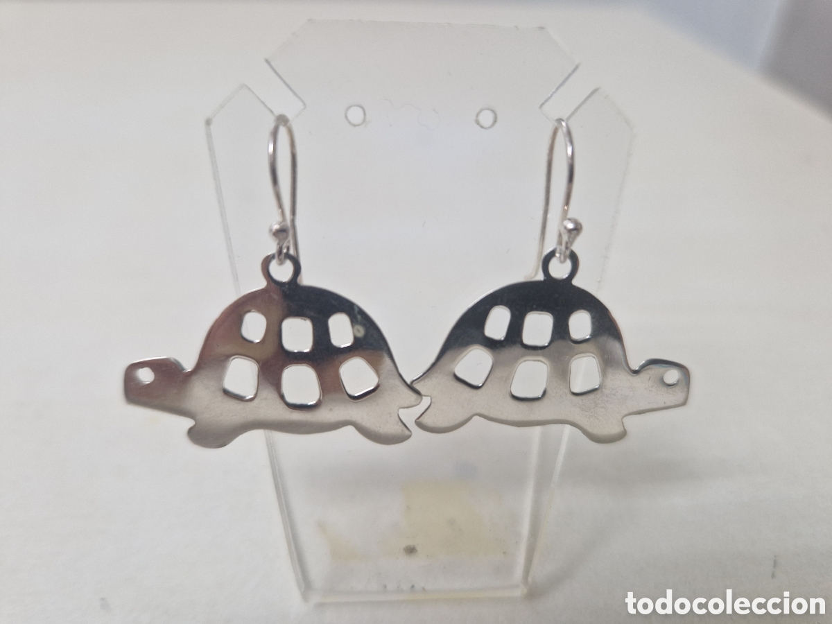 Joyeria: PENDIENTES DE PLATA DE LEY TORTUGAS - Foto 4