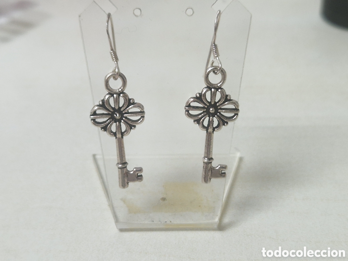 Joyeria: PENDIENTES PLATA DE LEY LLAVES - Foto 2