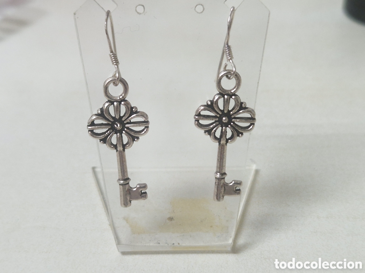 Joyeria: PENDIENTES PLATA DE LEY LLAVES - Foto 3