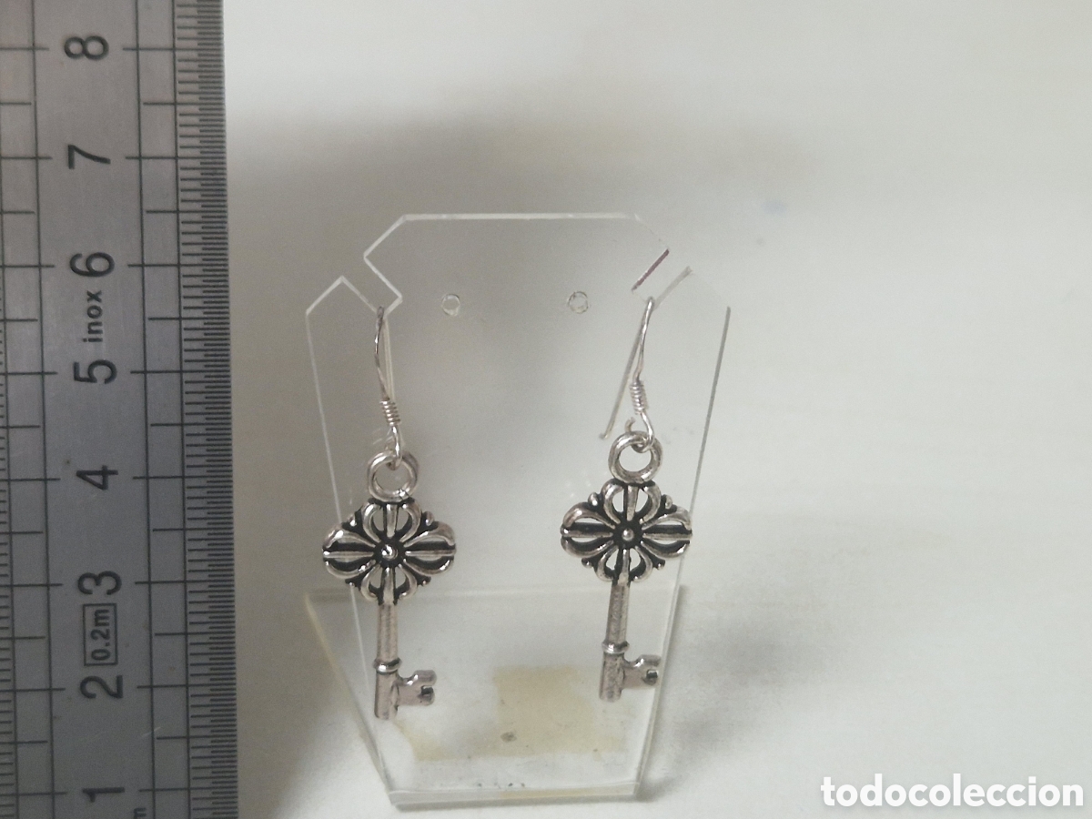 Joyeria: PENDIENTES PLATA DE LEY LLAVES - Foto 4