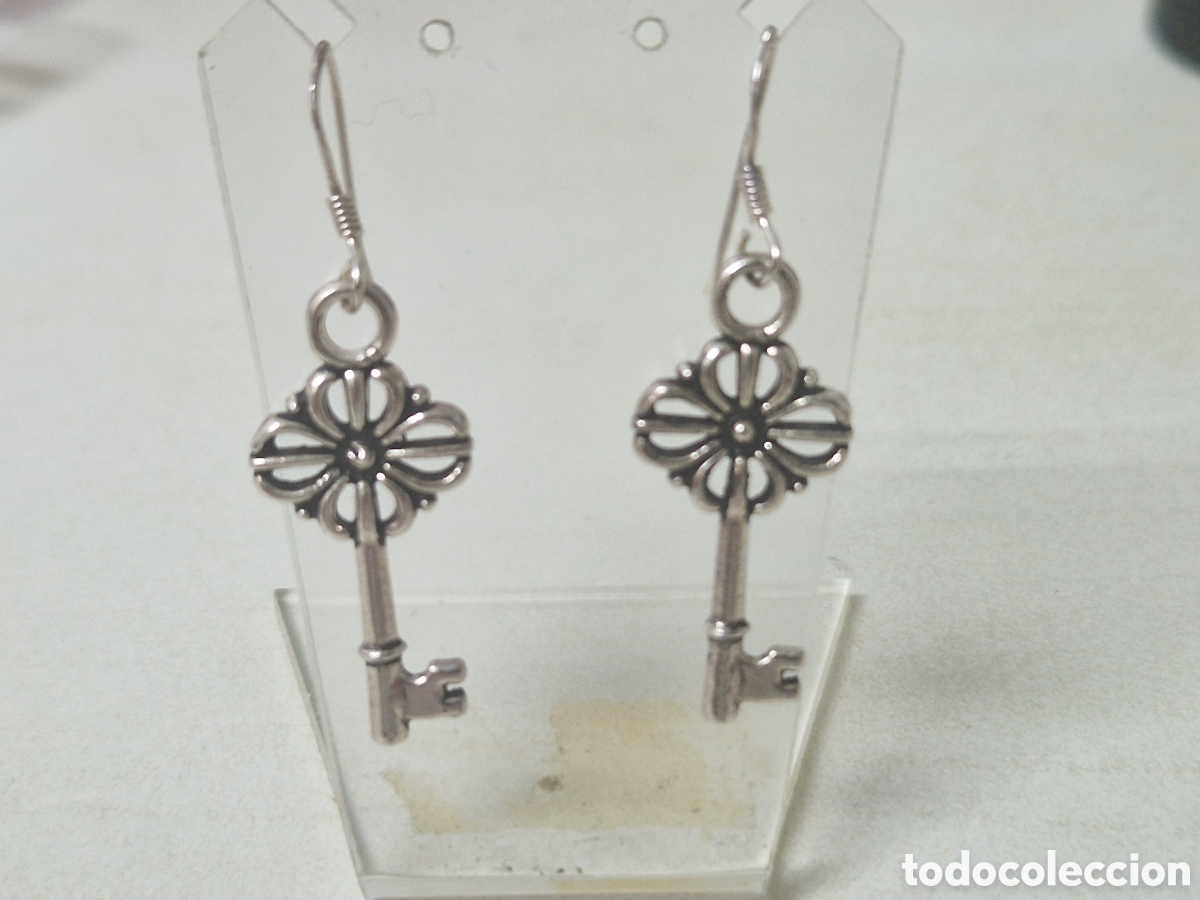 Joyeria: PENDIENTES PLATA DE LEY LLAVES - Foto 1