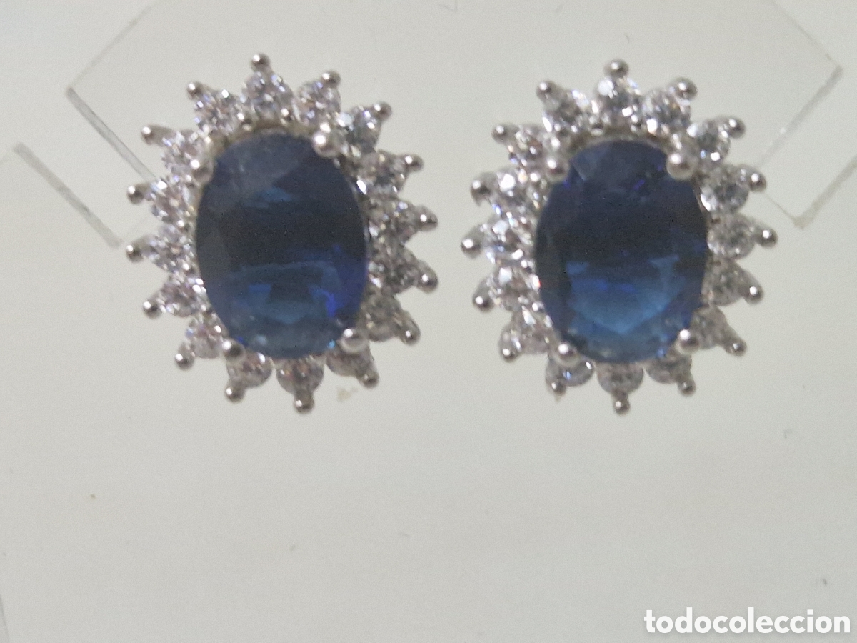 Joyeria: PENDIENTES PLATA DE LEY CUARZOS AZULES - Foto 3