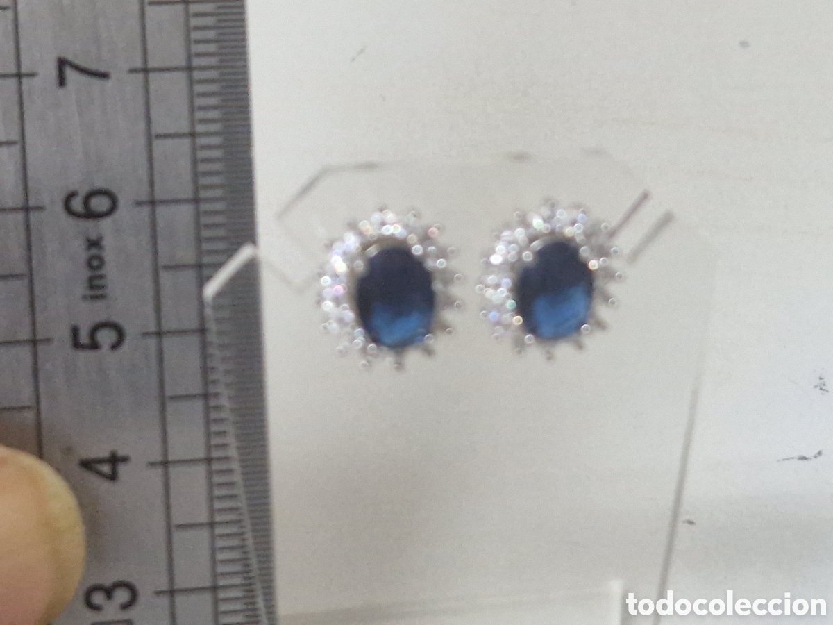Joyeria: PENDIENTES PLATA DE LEY CUARZOS AZULES - Foto 6