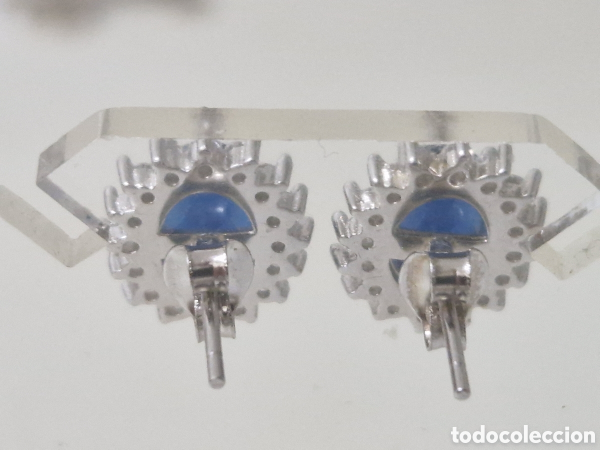 Joyeria: PENDIENTES PLATA DE LEY CUARZOS AZULES - Foto 7