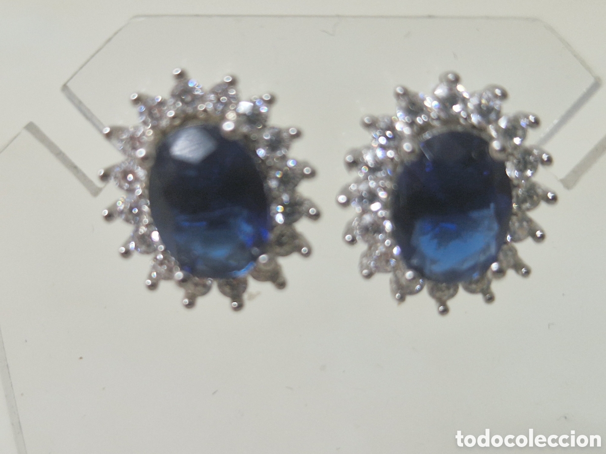 Joyeria: PENDIENTES PLATA DE LEY CUARZOS AZULES - Foto 1