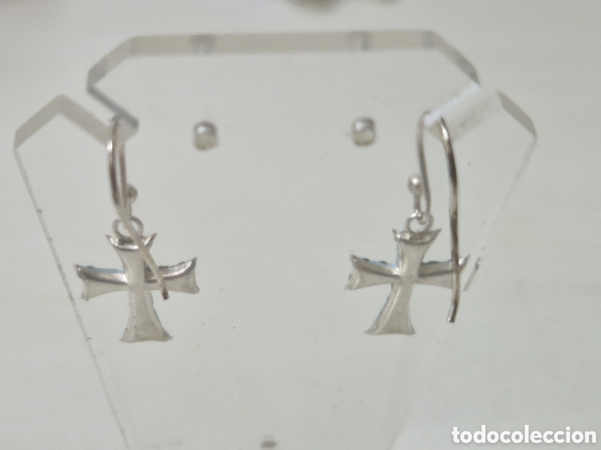 Joyeria: PENDIENTES PLATA CRISTALES AZULES - Foto 6