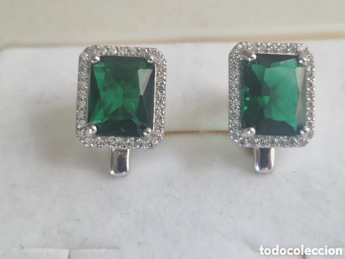 Joyeria: PENDIENTES PLATA CUARZO Y CIRCONITAS NUEVOS - Foto 2