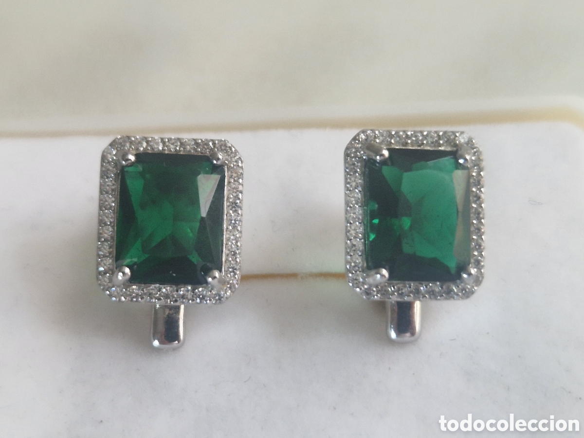 Joyeria: PENDIENTES PLATA CUARZO Y CIRCONITAS NUEVOS - Foto 3