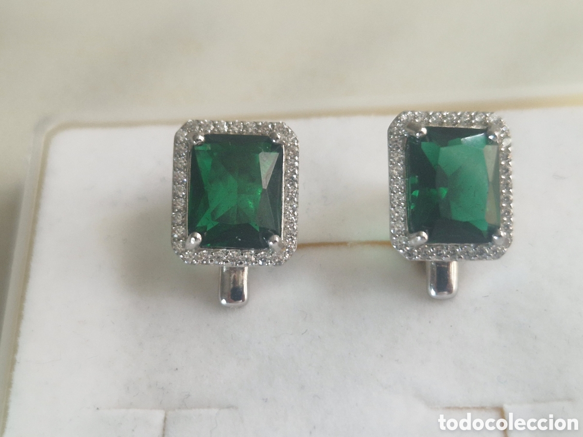 Joyeria: PENDIENTES PLATA CUARZO Y CIRCONITAS NUEVOS - Foto 4