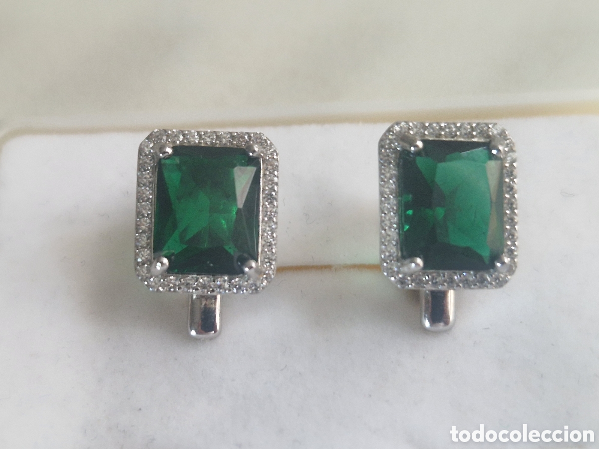 Joyeria: PENDIENTES PLATA CUARZO Y CIRCONITAS NUEVOS - Foto 5