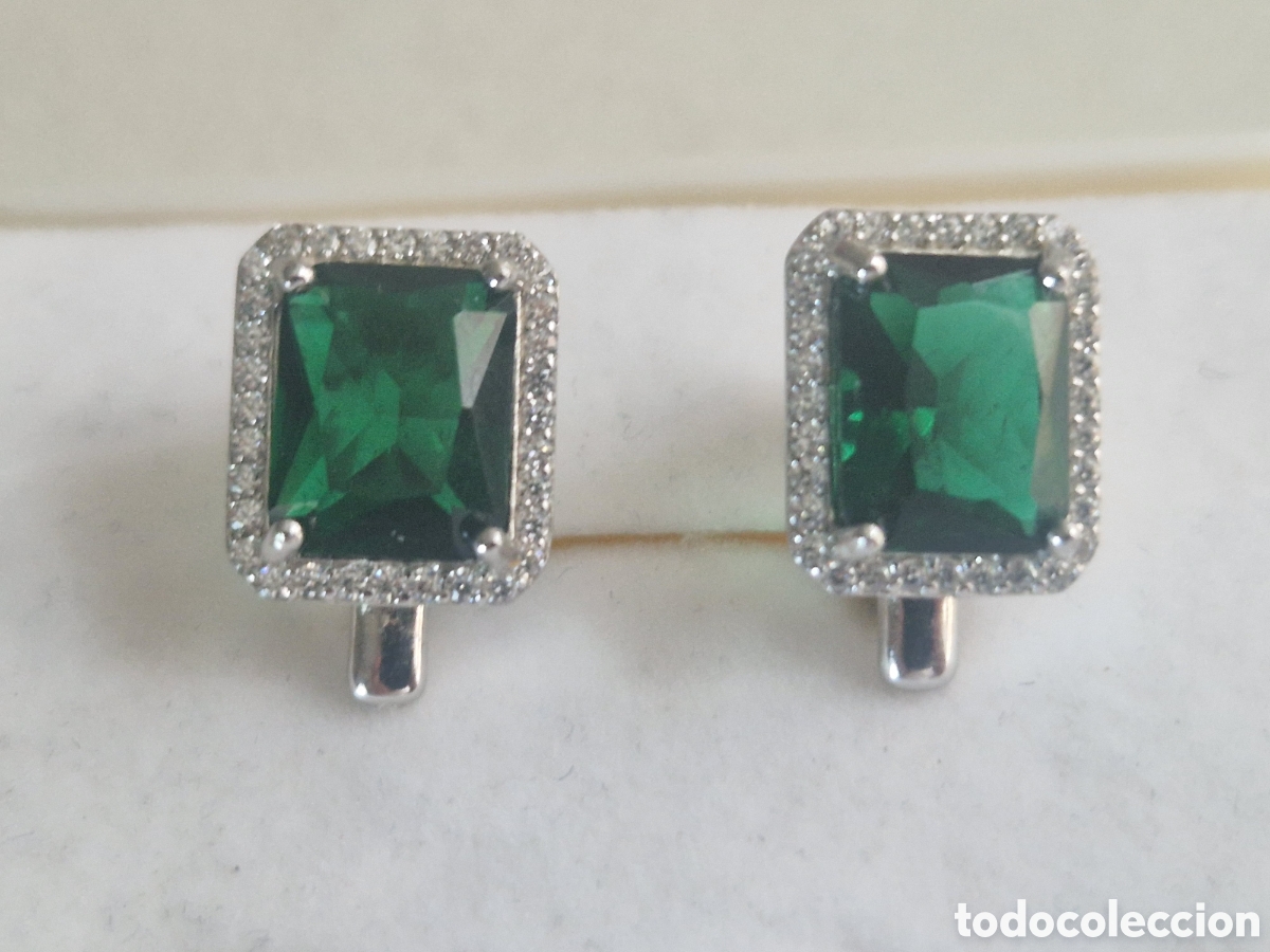 Joyeria: PENDIENTES PLATA CUARZO Y CIRCONITAS NUEVOS - Foto 1