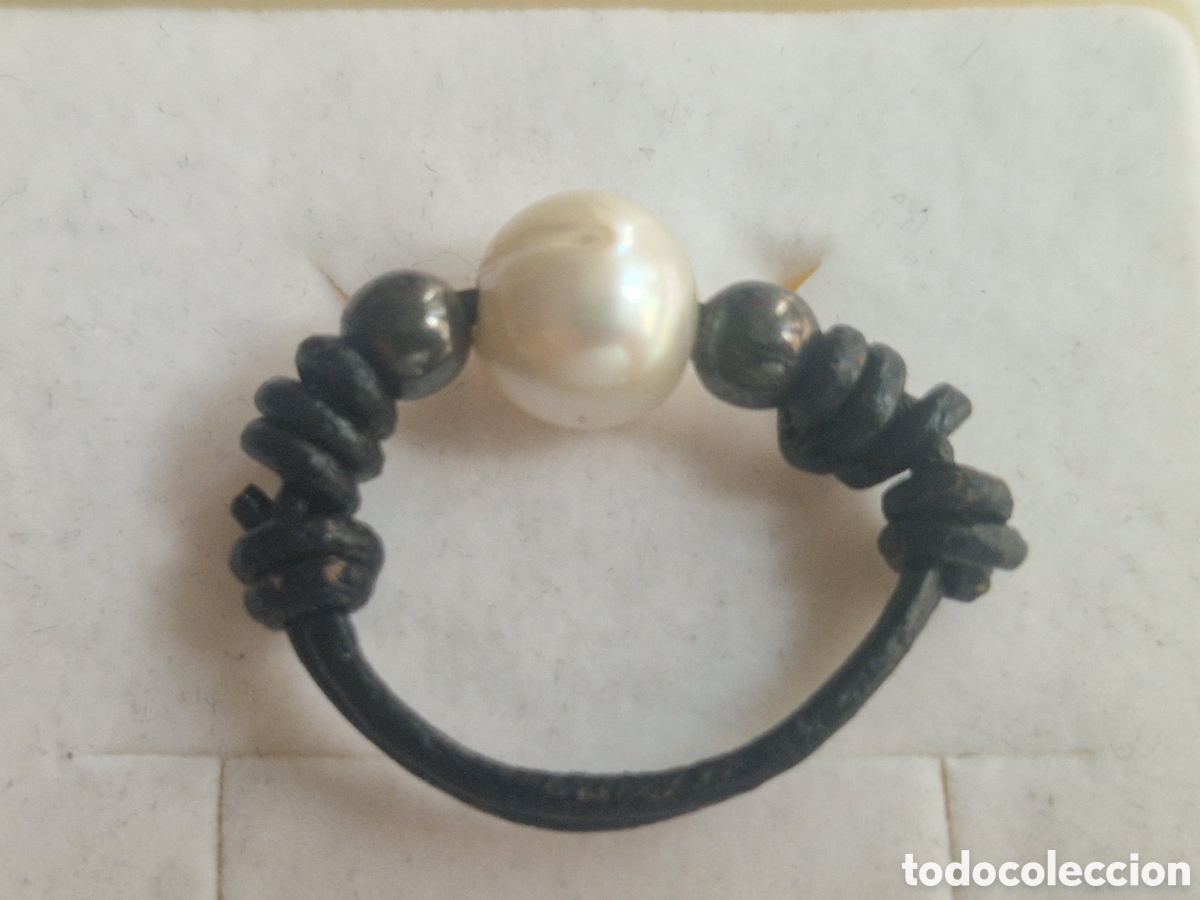 Joyeria: ANILLO PLATA , TELA Y PERLA BARROCA NATURAL - Foto 2