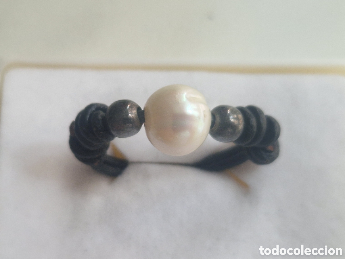 Joyeria: ANILLO PLATA , TELA Y PERLA BARROCA NATURAL - Foto 3