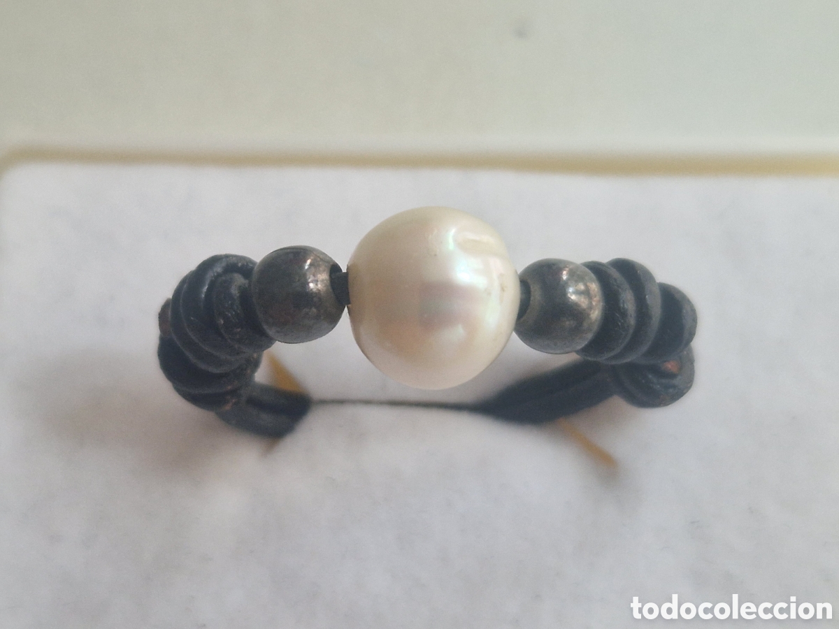 Joyeria: ANILLO PLATA , TELA Y PERLA BARROCA NATURAL - Foto 4