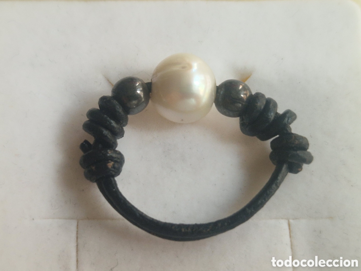 Joyeria: ANILLO PLATA , TELA Y PERLA BARROCA NATURAL - Foto 5