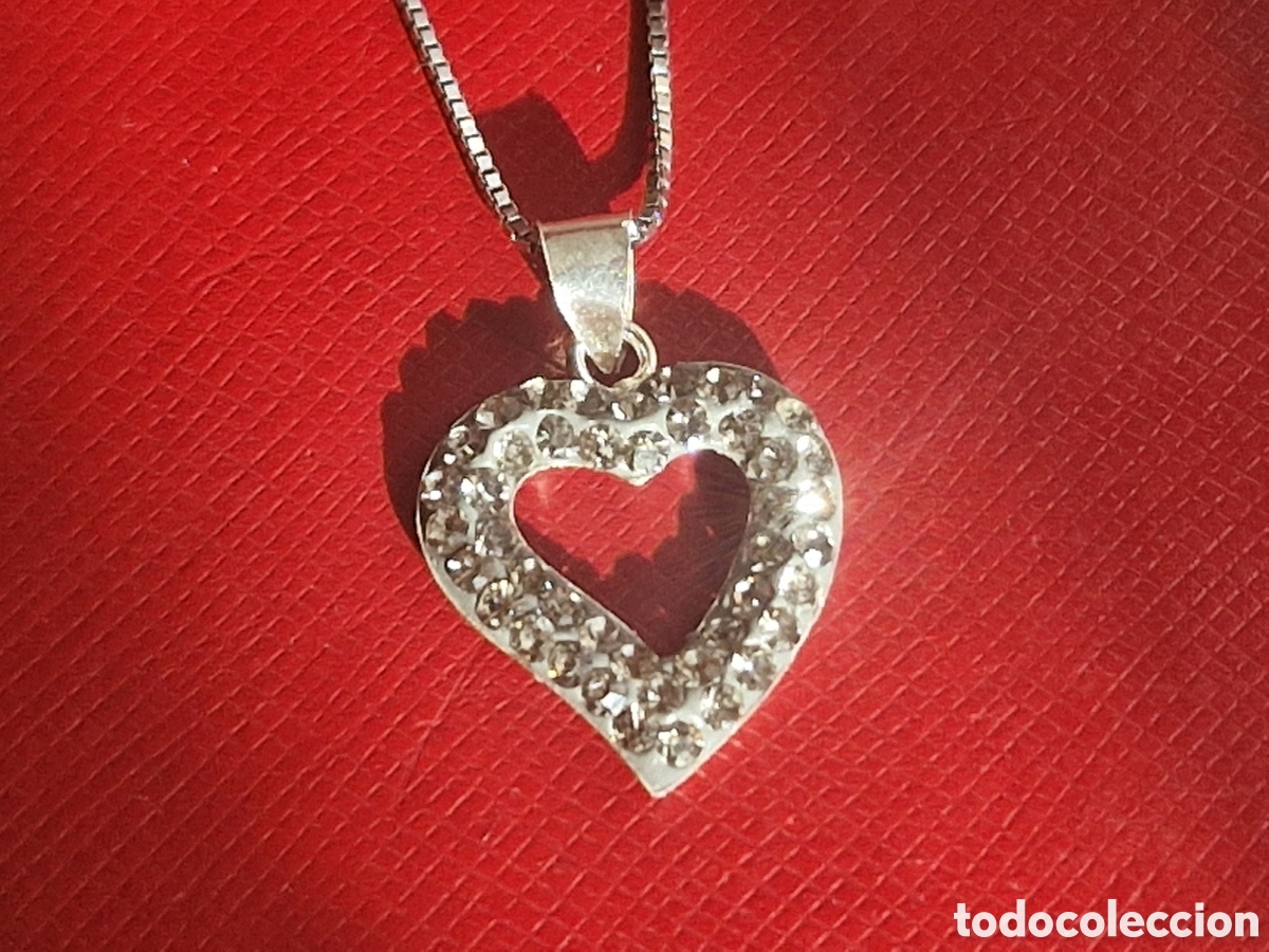Joyeria: CADENA Y COLGANTE PLATA DE LEY CORAZON - Foto 2
