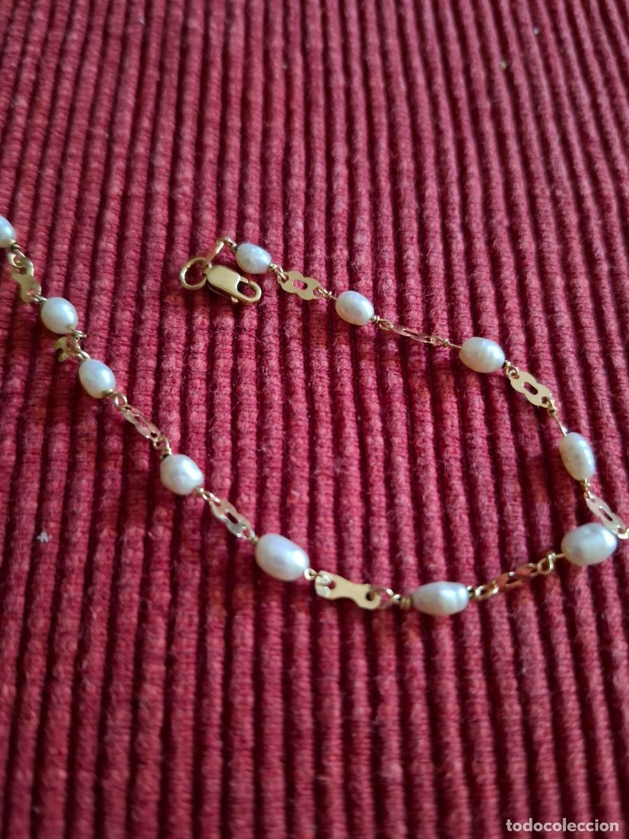 Joyeria: ANTIGUA PULSERA ORO Y PERLAS - Foto 5