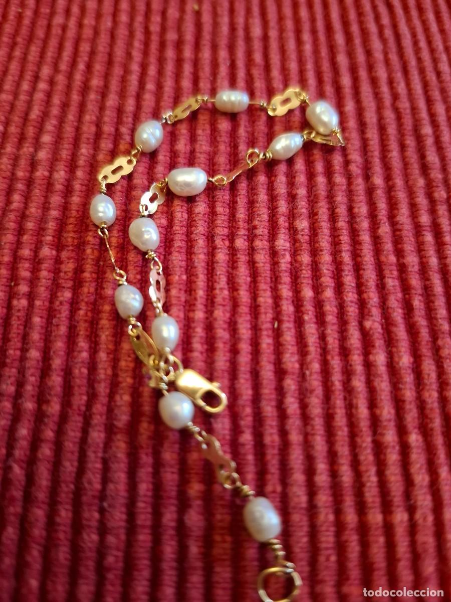 Joyeria: ANTIGUA PULSERA ORO Y PERLAS - Foto 7