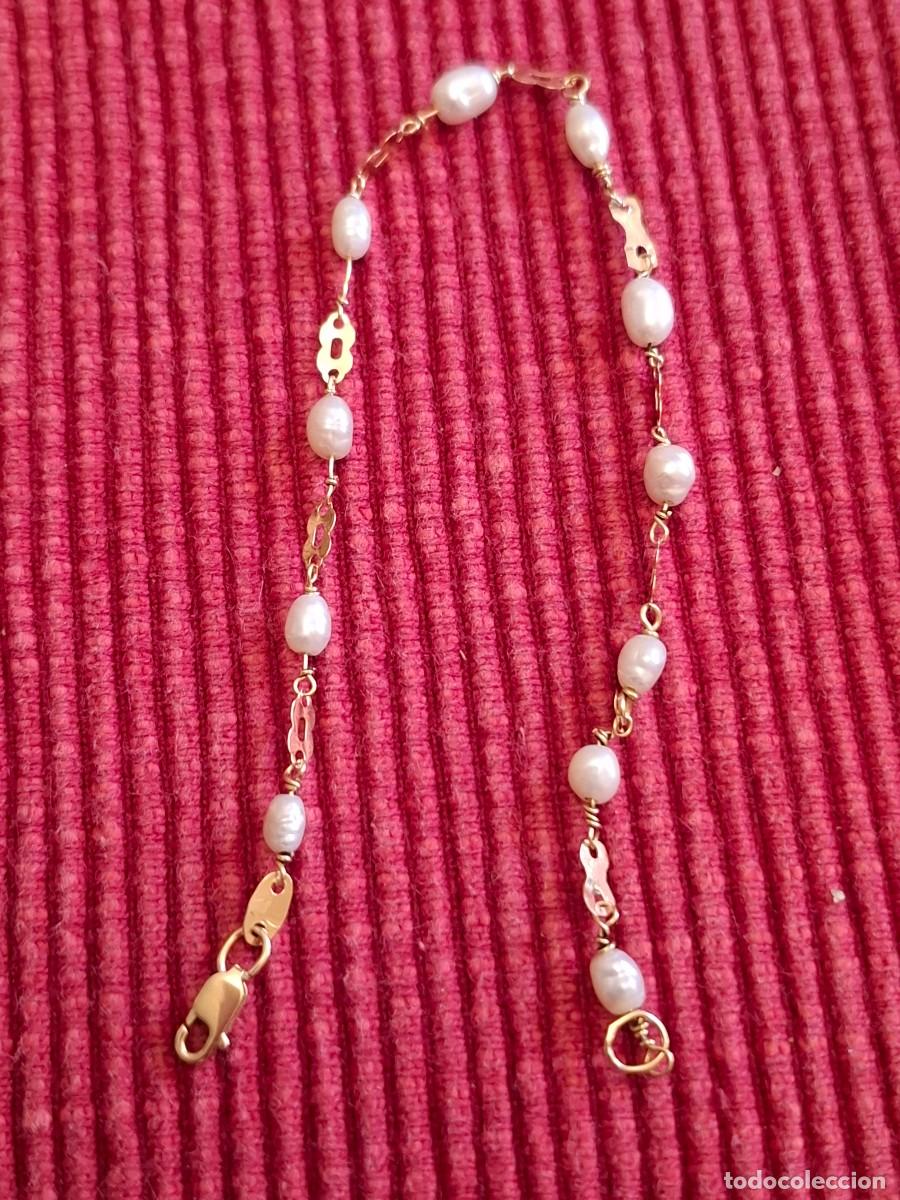 Joyeria: ANTIGUA PULSERA ORO Y PERLAS - Foto 9