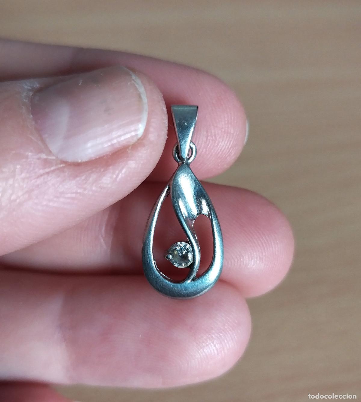 Joyeria: Colgante de plata de ley con circonita. - Foto 2