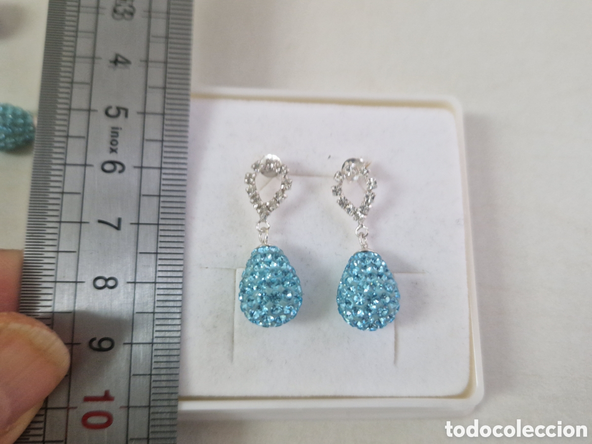 Joyeria: PENDIENTES PLATA Y PIEDRAS DE COLORES - Foto 3