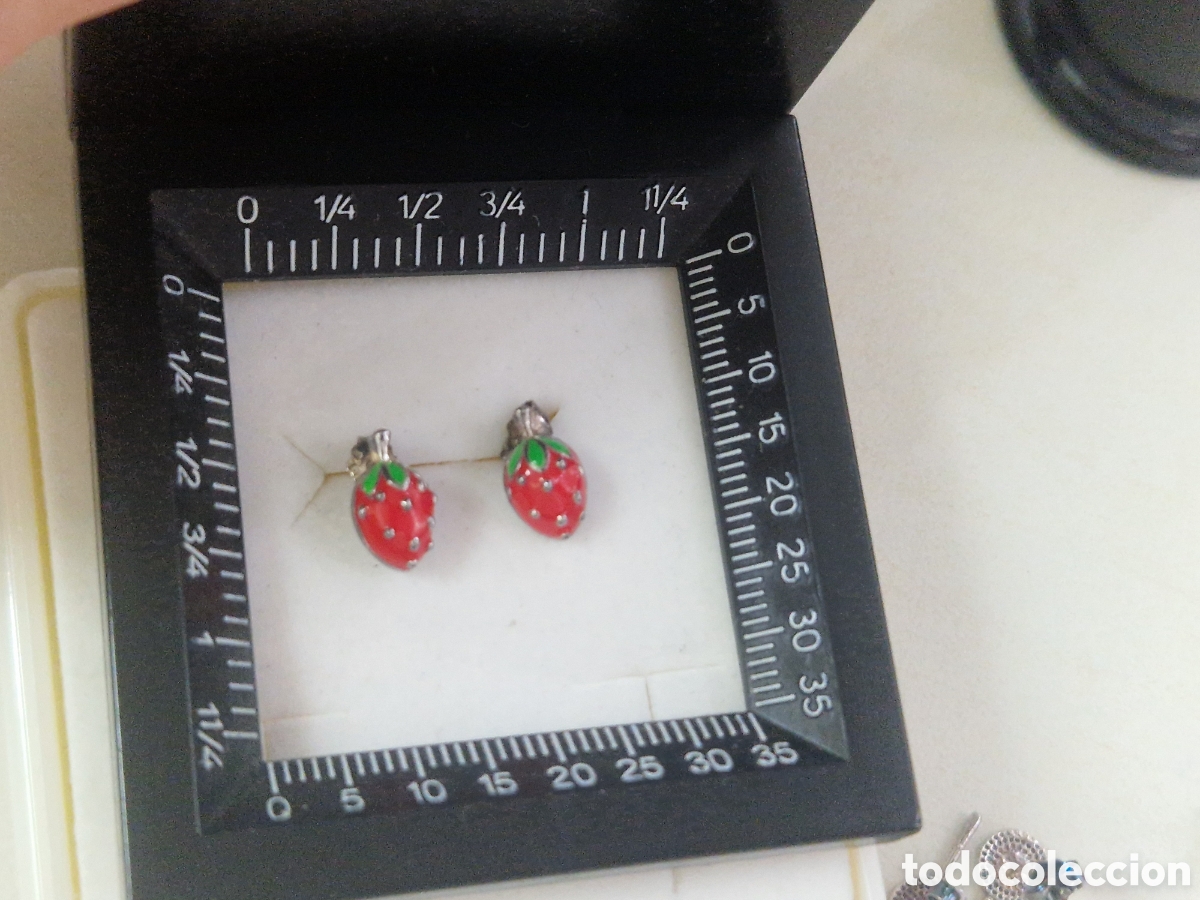 Joyeria: PENDIENTES PEQUE&Ntilde;OS PLATA Y ESMALTE - Foto 3