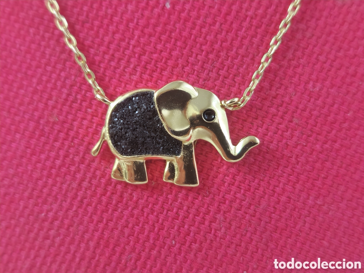 Joyeria: GARGANTILLA EN PLATA DORADA ELEFANTE - Foto 4