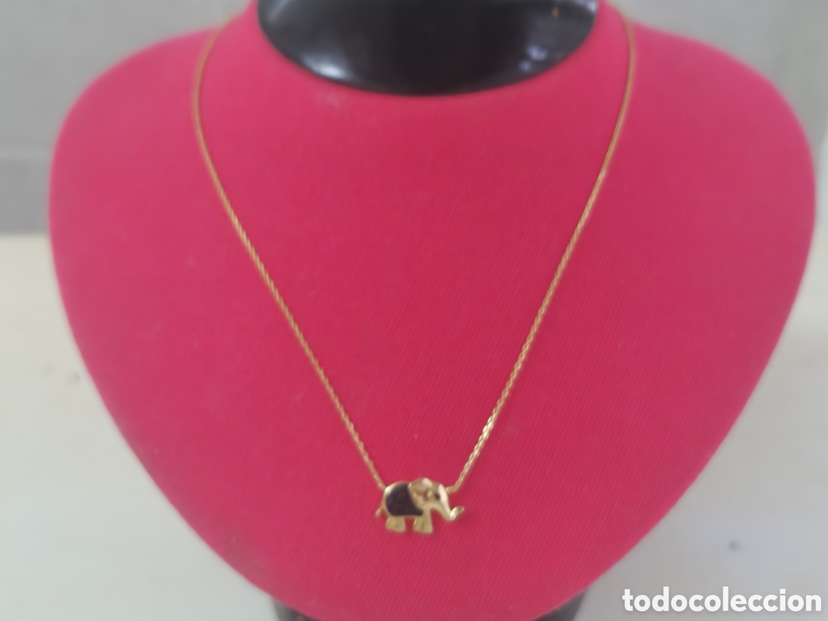 Joyeria: GARGANTILLA EN PLATA DORADA ELEFANTE - Foto 5