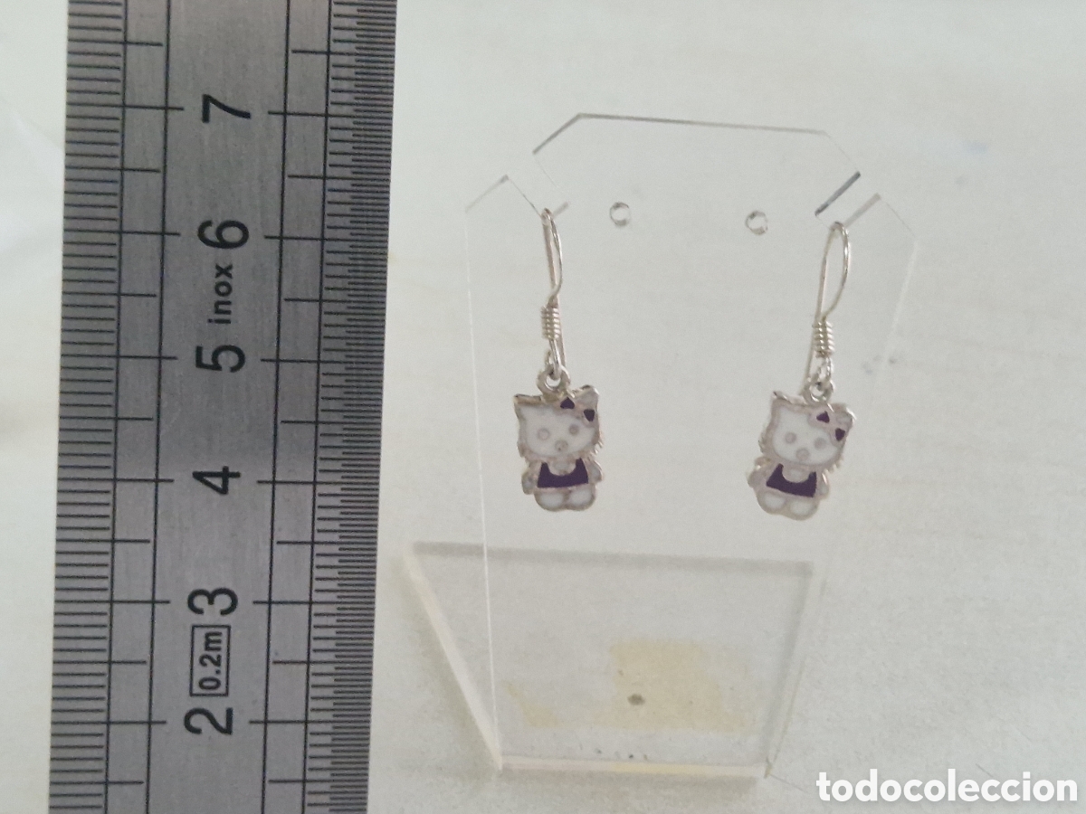Joyeria: PENDIENTES EN PLATA Y ESMALTE GATOS - Foto 5