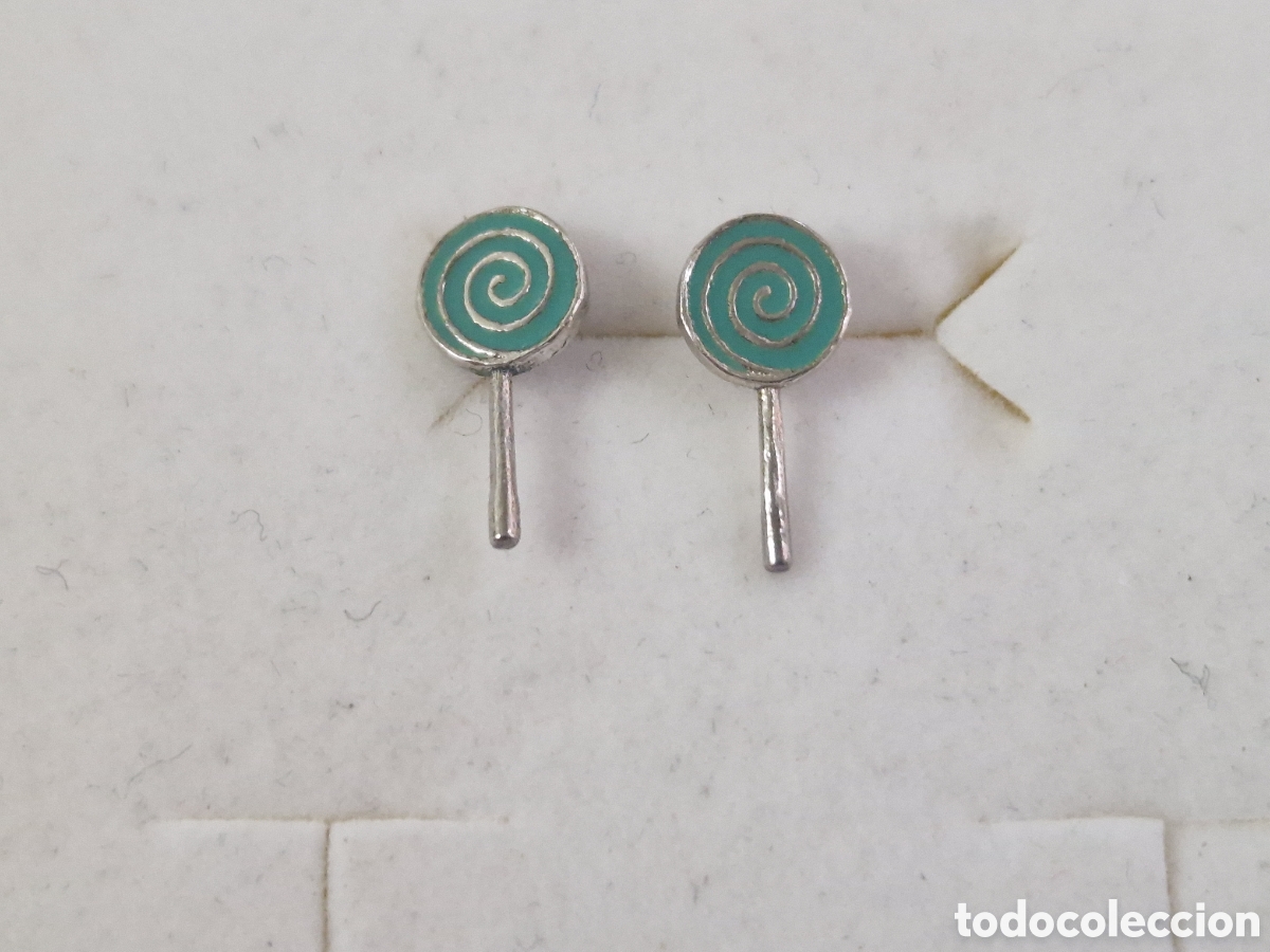 Joyeria: PENDIENTES PEQUE&Ntilde;OS PLATA Y ESMALTE - Foto 3