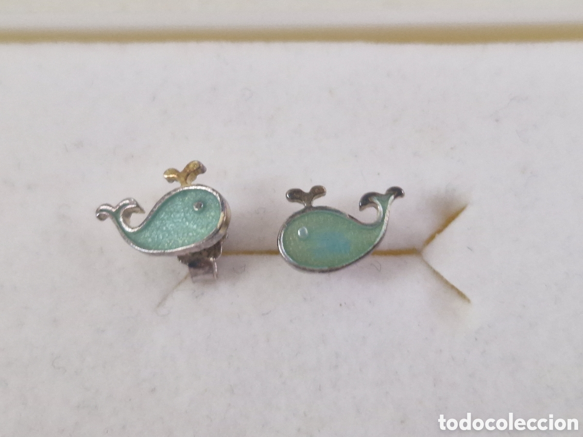 Joyeria: PENDIENTES PEQUE&Ntilde;OS PLATA Y ESMALTE - Foto 1