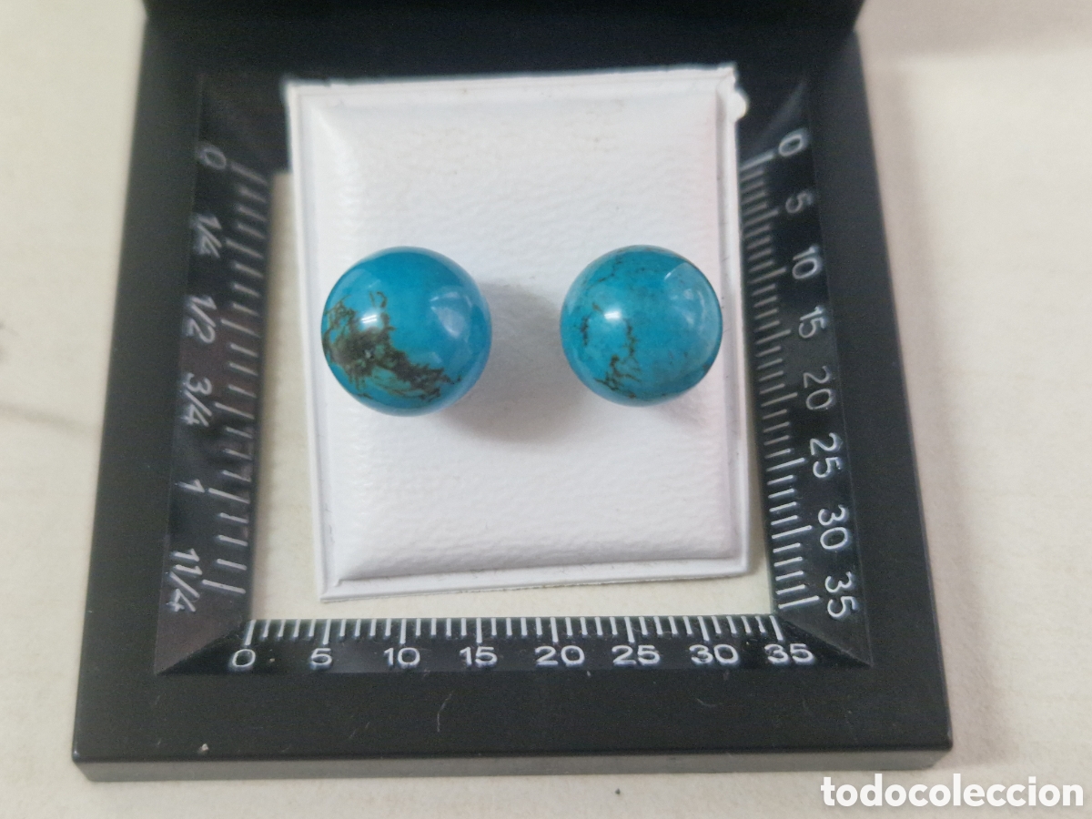 Joyeria: PENDIENTES DE BOLAS TURQUESAS - Foto 2