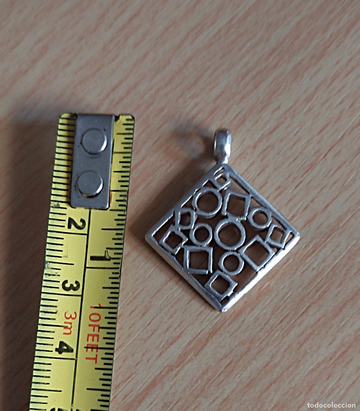 Joyeria: Colgante plata de ley, cuadrado. - Foto 2