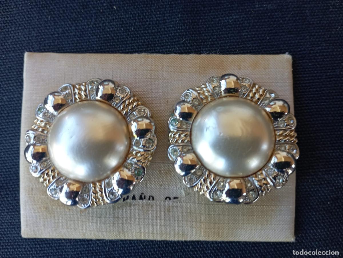 Joyeria: ANTIGUOS PENDIENTES ,BA&Ntilde;O DE PLATA. - Foto 1