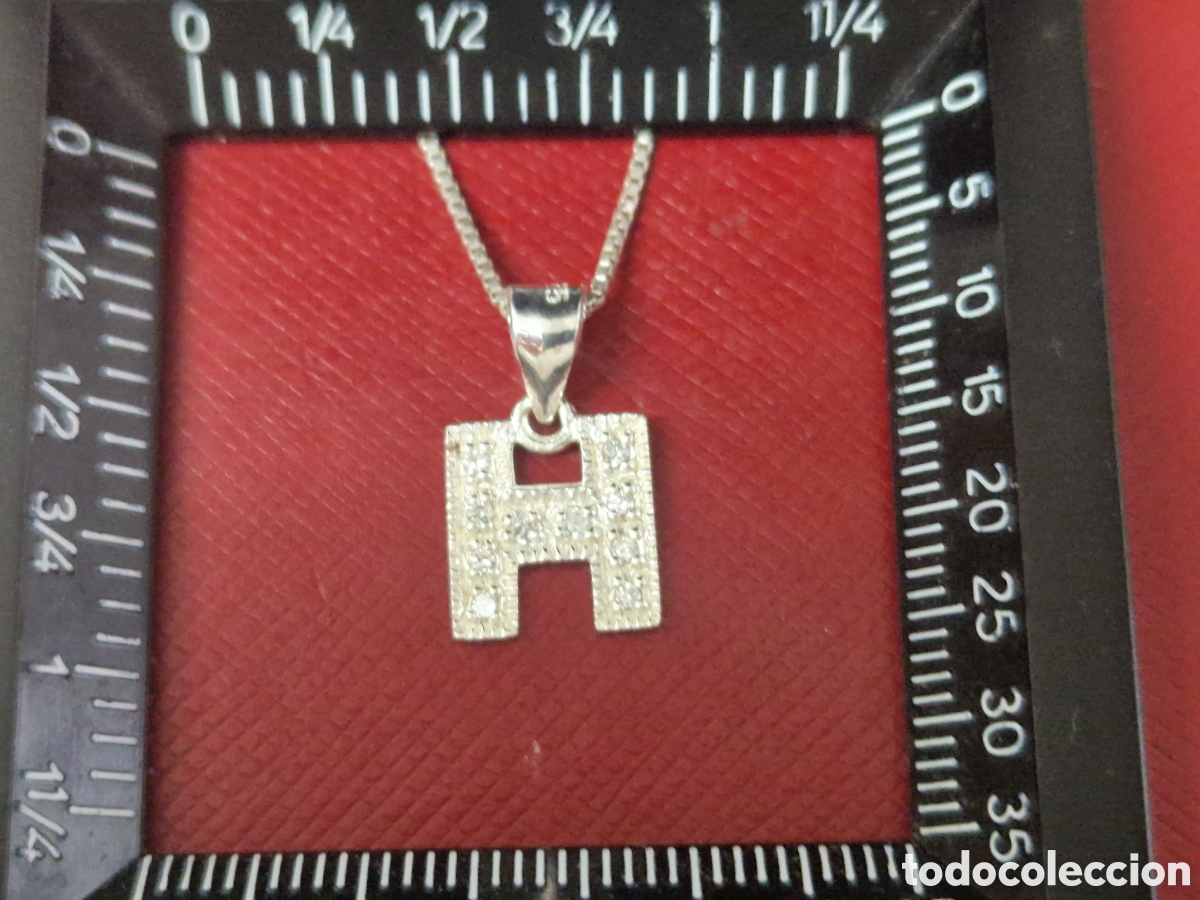 Joyeria: COLGANTE LETRA H Y CADENA EN PLATA DE LEY - Foto 3