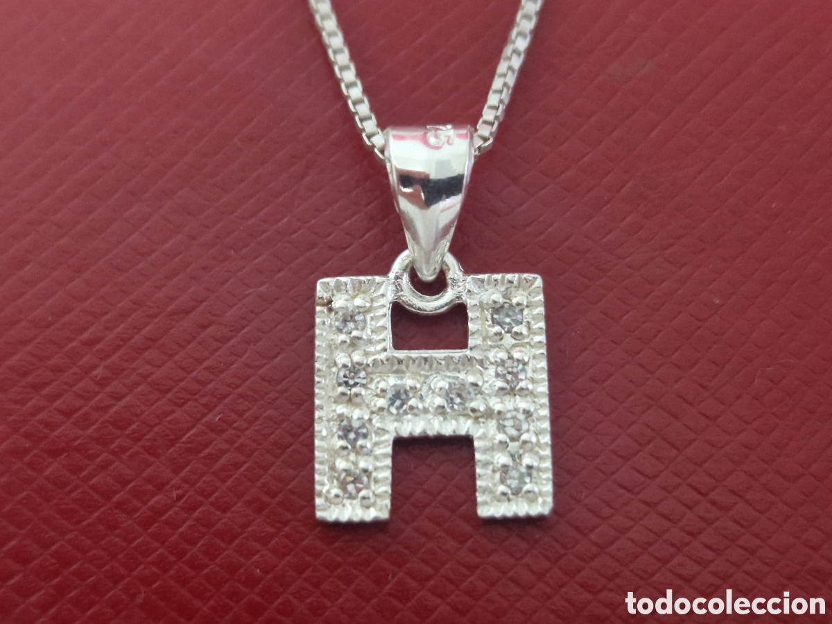 Joyeria: COLGANTE LETRA H Y CADENA EN PLATA DE LEY - Foto 5