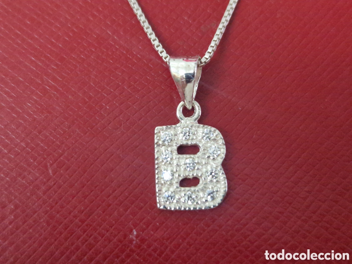 Joyeria: COLGANTE LETRA B Y CADENA EN PLATA DE LEY - Foto 3