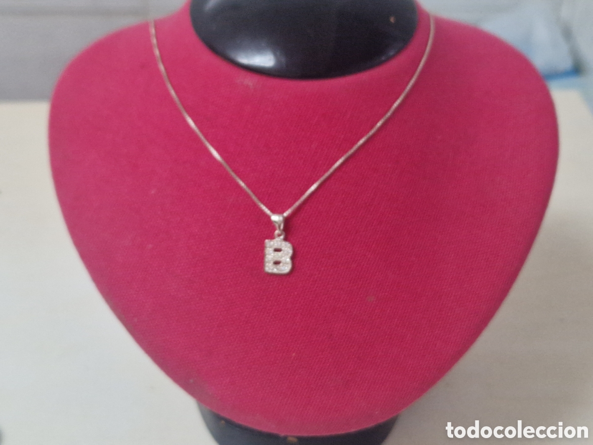 Joyeria: COLGANTE LETRA B Y CADENA EN PLATA DE LEY - Foto 4