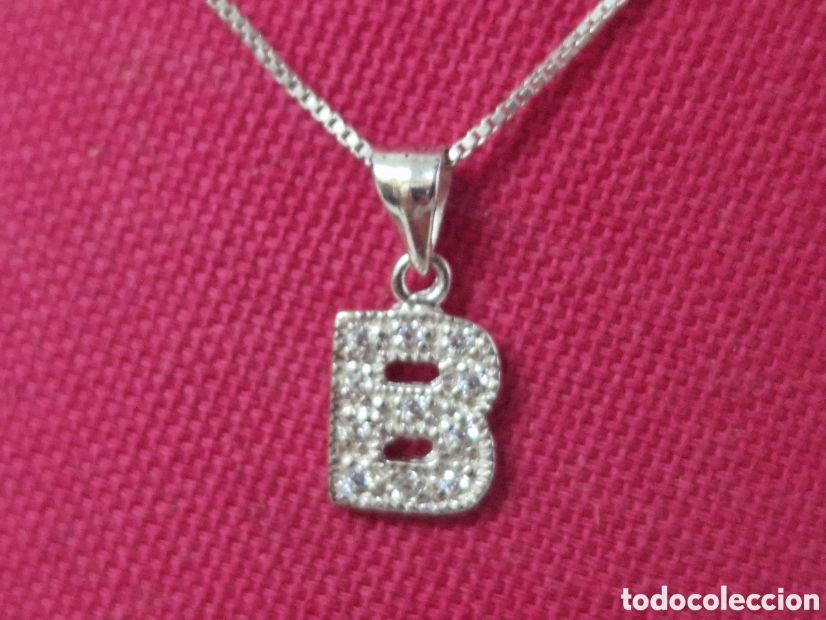 Joyeria: COLGANTE LETRA B Y CADENA EN PLATA DE LEY - Foto 5